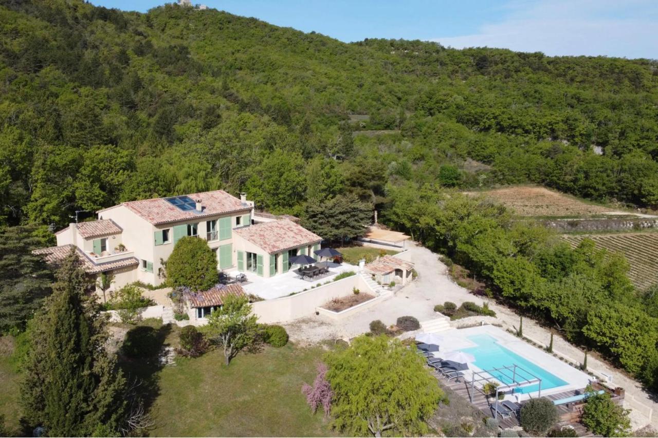 Magnifique propriété avec vues panoramiques et piscine privée Villa Auribeau Exterior foto